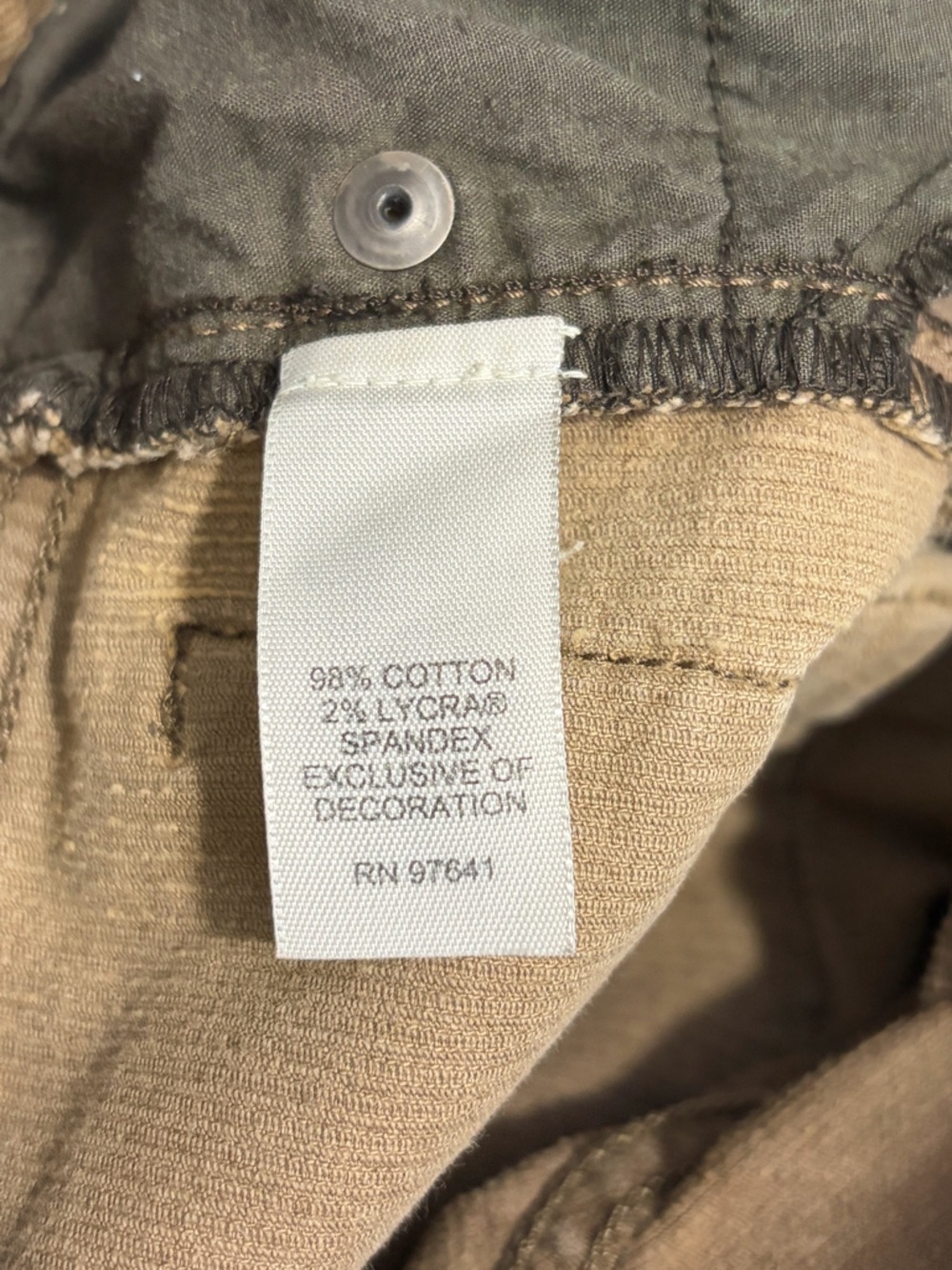 J. Jill Brown Corduroy Boot Cut Pants size 2 - Picture 10 of 11